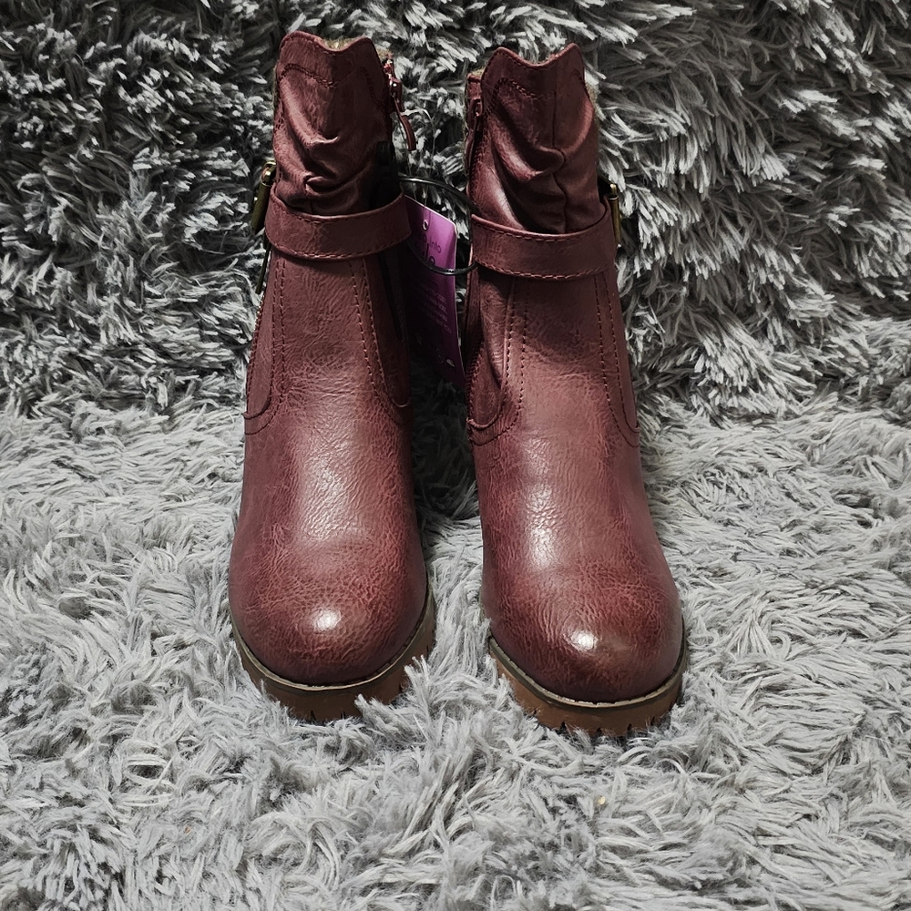 Hawkwell Women's Zipper Chunky Heel Ankle Booties Size 6 - Picture 4 of 4